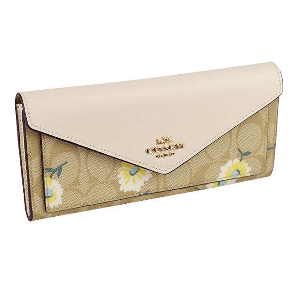 COACH（コーチ） 財布 長財布 二つ折り シグネチャー 花柄