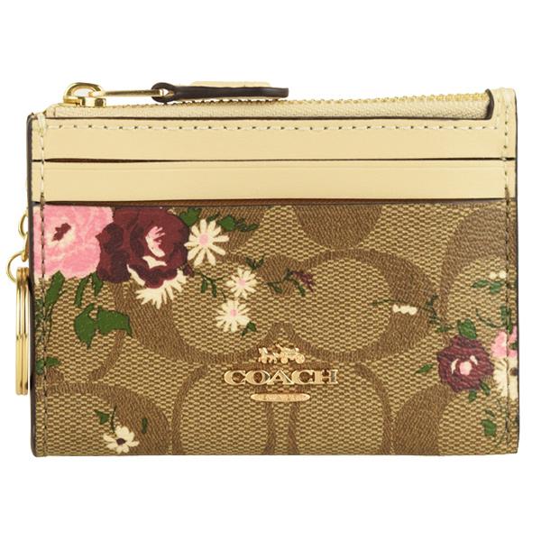 COACH コーチ パスケース コインケース シグネチャー 花柄