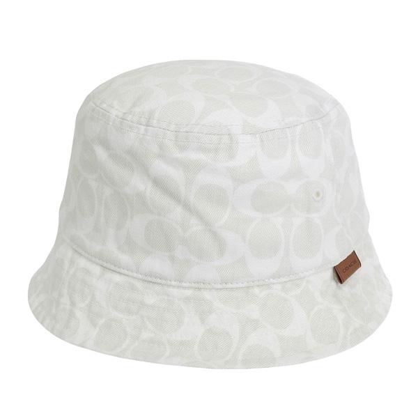COACH（コーチ） 帽子 ハット 小物 コットン チョーク ライトグリーン