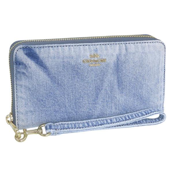 コーチ 財布 レディース 長財布 アウトレット デニム LZA LVD DNM CEC21IMNIM COACH