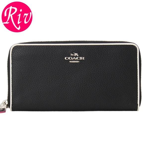 COACH F12585ブラック 長財布 新品未使用 COACH（コーチ） 長財布 ラウンドファスナー f12585 アウトレット