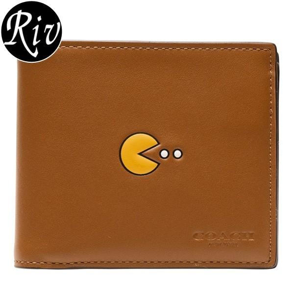 COACH（コーチ） 財布 財布 パックマン パスケース付 メンズ 二つ折り
