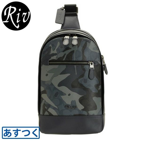COACH コーチ【美品】F76843 レザー＆PVC ボディバッグ カモフラ柄 COACH（コーチ） バッグ ショルダーバッグ スリングバッグ メンズ