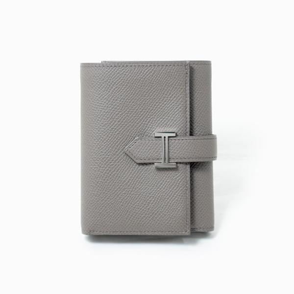 エルメス HERMES 三つ折り財布 エプソン×アリゲーター H金具シルバー ベアンコンビネ 三つ折り財布 グリーン エルメス 三つ折り財布 ベアン コンビネ タッチ グラファイト