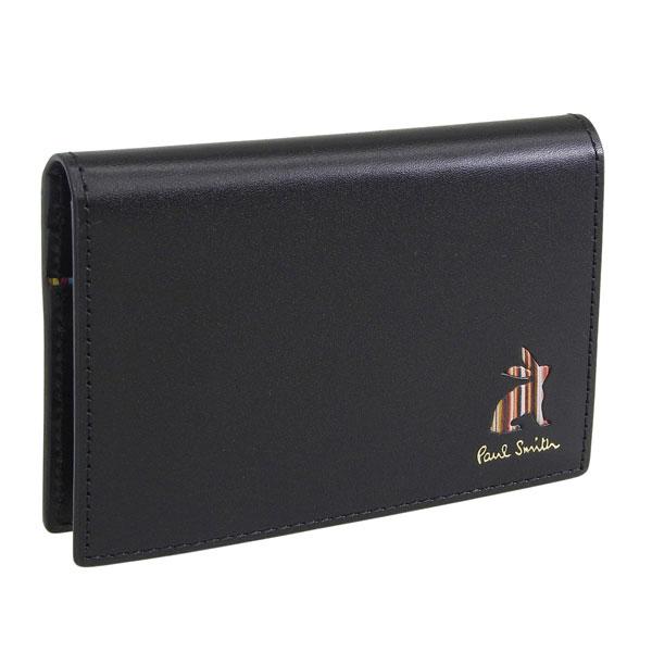 ポールスミス カードケース パスケース 定期入れ メンズ アウトレット レザー ブラック P161N 990 Paul Smith