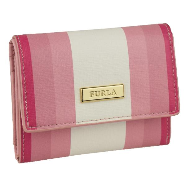 フルラ FURLA 三折り財布 ストライプ柄 アウトレット pck6 : pck6cl0 