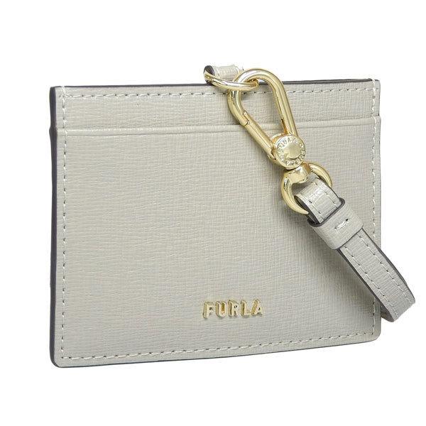 FURLA フルラ カードケース パスケース グレー ベージュ レディース