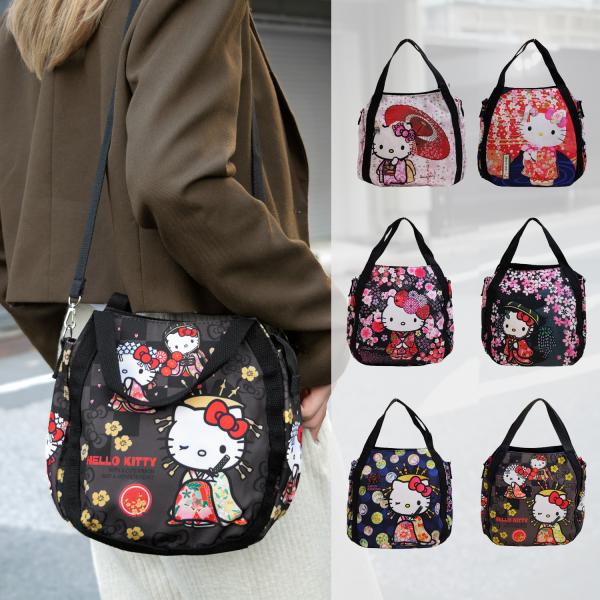 サンリオ SANRIO ショルダーバッグ レディース キティ キティちゃん 和柄 2Way ハンドバッグ バッグ ミニトート 和柄 和装 着物 KTBW ポイント利用
