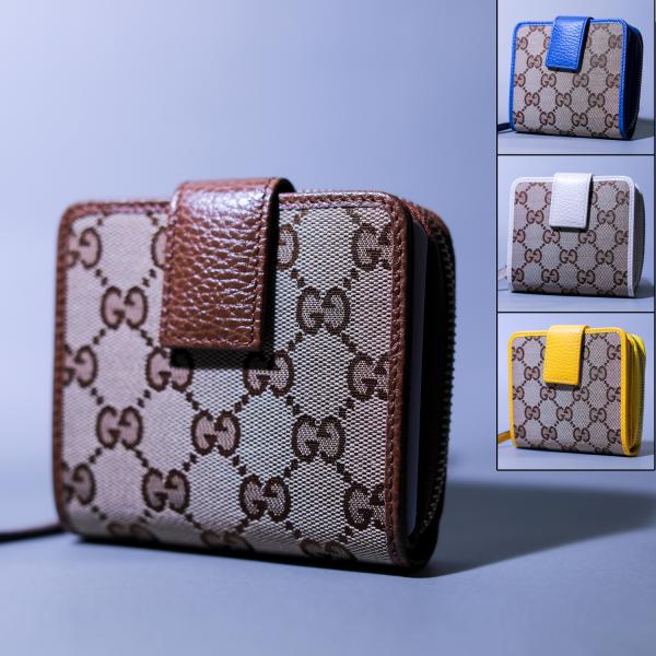 GUCCI 二つ折り財布 GG 新品 GUCCI（グッチ） 財布 二つ折り レディース アウトレット ミニ GG