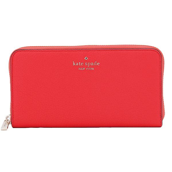 新品　未使用品　kate spade ケイトスペード 人気のアラウンドファスナー長財布　レッド　赤 kate spade NEW YORK（ケイト・スペード ニューヨーク） ケイト