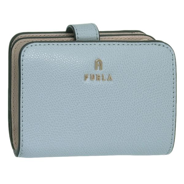 フルラ 財布 レディース 2つ折り 折財布 コンパクト レザー ブルーベージュ カメリア FURLA CAMELIA S COMPACT WALLET WP00315ARE0003593S