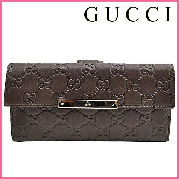 【10%還元】グッチ 財布 GUCCI グッチシマ GUCCI 財布 さいふ 長財布 折り財布 112715 アウトレット レディース