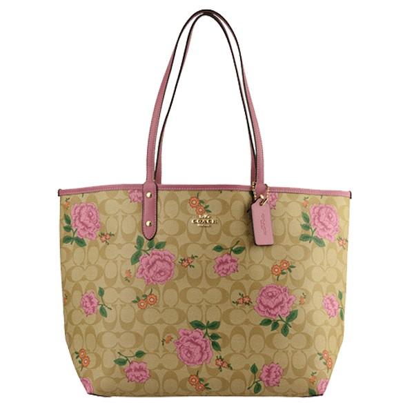 コーチ バッグ COACH トートバッグ シグネチャー リバーシブル 花柄 アウトレット 2990