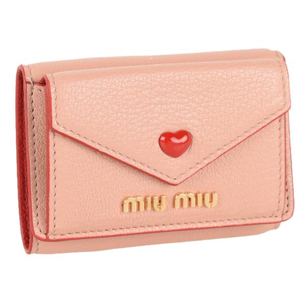 ミュウミュウ(MIUMIU) ピンク 三つ折り財布 | 通販・人気ランキング 