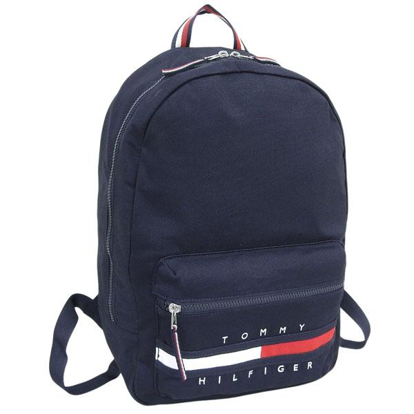 トミーヒルフィガー バッグ メンズ リュック リュックサック バックパック コットン ネイビー 69J3214410 TOMMY HILFIGER A4対応