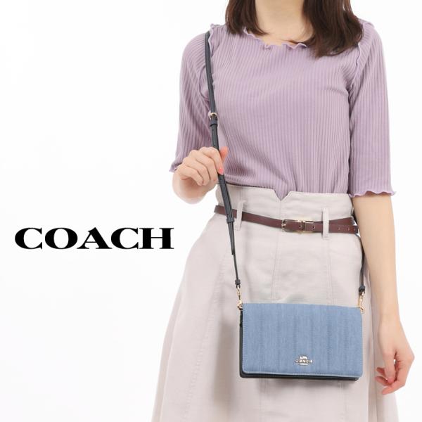 31日9時までP10％還元】コーチ COACH ショルダーウォレット 長財布