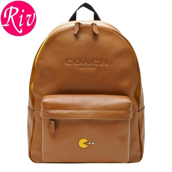 1000円オフクーポン開催中 コーチ バッグ Coach Bag パックマン メンズ リュックサック バックパック ライトブラウン レザー Fsad Fsad リヴェラール 通販 Yahoo ショッピング