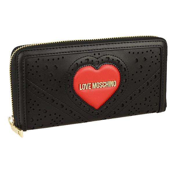 ラブモスキーノ LOVE MOSCHINO 財布 長財布 ラウンドファスナー ハート jc5624