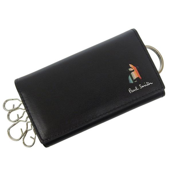 ポールスミス キーケース 4連 メンズ アウトレット レザー ブラック P652 990 Paul Smith
