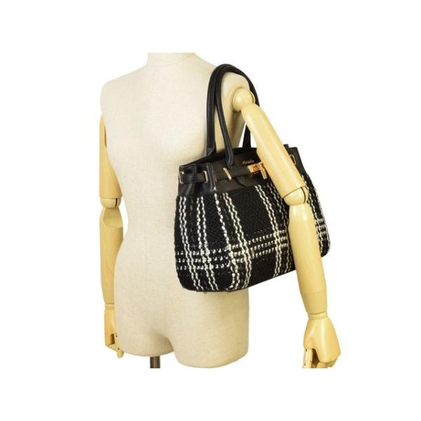 サマーセール リエンダ トートバッグ Rienda トートバッグ ツイード ツイード トートバッグ チェック R R Bk リヴェラール