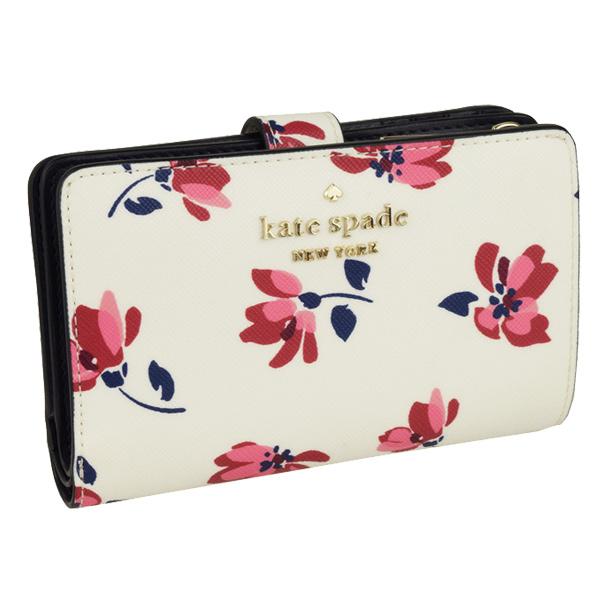 【7日9時までP10％還元】ケイトスペード KATE SPADE 財布 折財布 二つ折り 花柄 アウトレット wlr00507