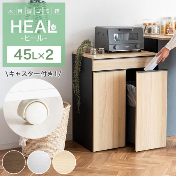 ゴミ箱 45リットル おしゃれ 分別 スリム 45l 縦型 北欧 袋 見えない