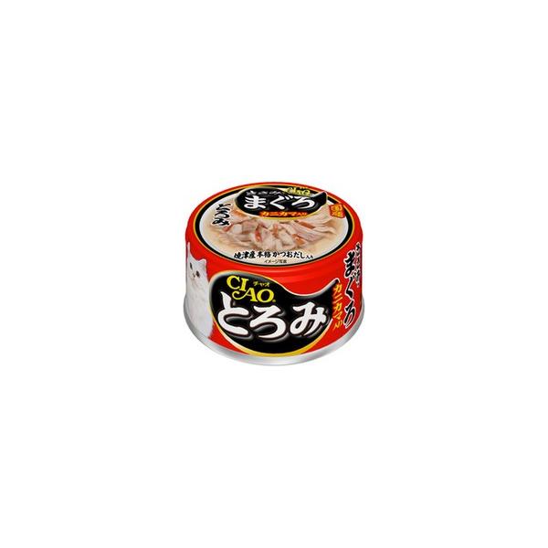 【いなばペット】チャオとろみ　 ささみ・まぐろ カニカマ入り　８０ｇ