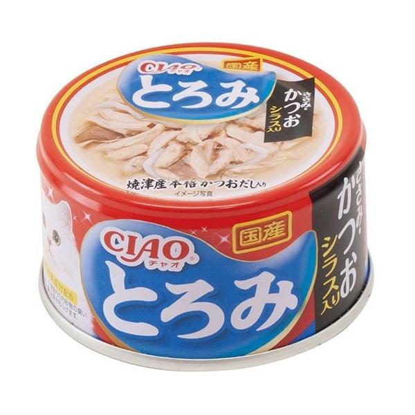 【いなばペット】チャオとろみ　ささみ・かつお　シラス入り　８０ｇ