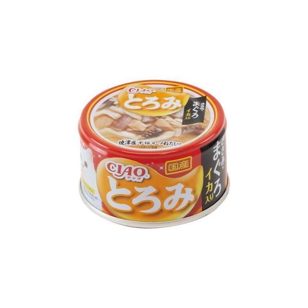 【いなばペット】チャオとろみ　ささみ・まぐろ　イカ入り　８０ｇ　A-53