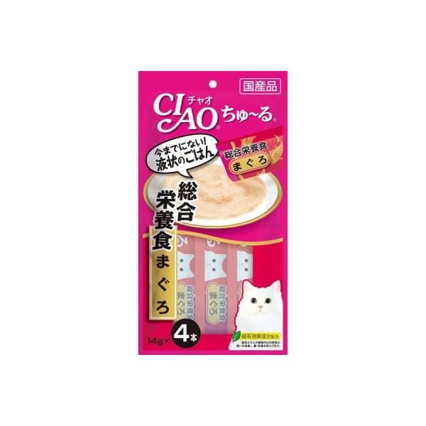 いなばペット】チャオ ちゅ〜る 総合栄養食 まぐろ 14gx4本