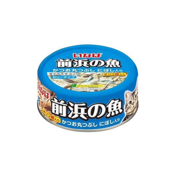 ボール売り【いなばペット】前浜の魚　かつお丸つぶし　にぼし入り　１１５ｇｘ２４個（ボール販売）　ＩＷＦ−１４３