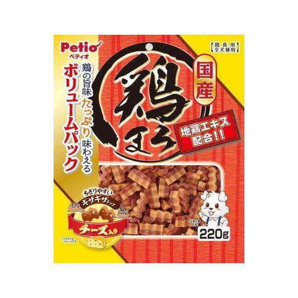 ペティオ 鶏まろ ギザギザチップ チーズ入り