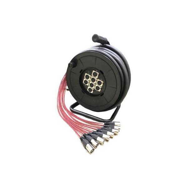 Kyoritsu AI502-25Mドラム式8CHマルチケーブル(約25m） rizing_ai0502-2-25m