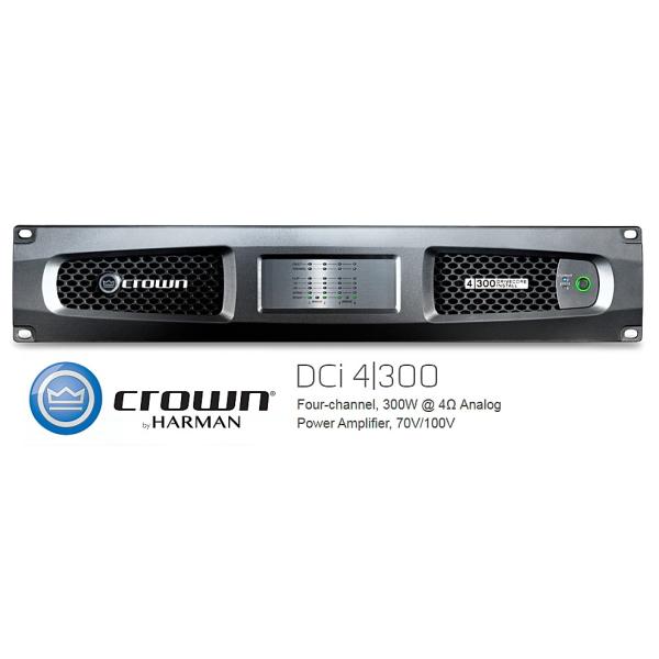 Amcron DCi4|300 パワーア ンプ CROWN/クラウン （AMCRON） DCi Series Analog 4チャンネルモデル 設備