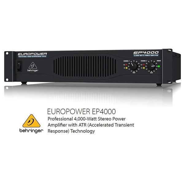 BEHRINGER ベリンガー ステレオパワーアンプ EP4000 高音質】【おすすめ】BEHRINGER/EP4000 ライブ 定番 学生 初心者 送料