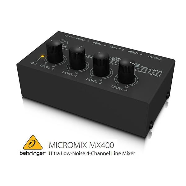 他サイト： BEHRINGER べリンガー　MX400 MICROMIX　4入力1出力コンパクトラインミキサー　の商品画像