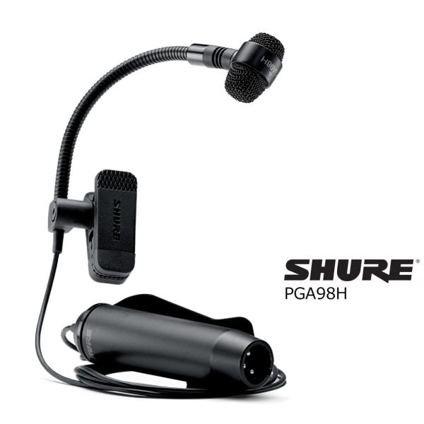 SHURE PGA98H コンデンサーマイク SHURE PGA98H-TQG コンデンサー型マイク 楽器用 カーディオイド