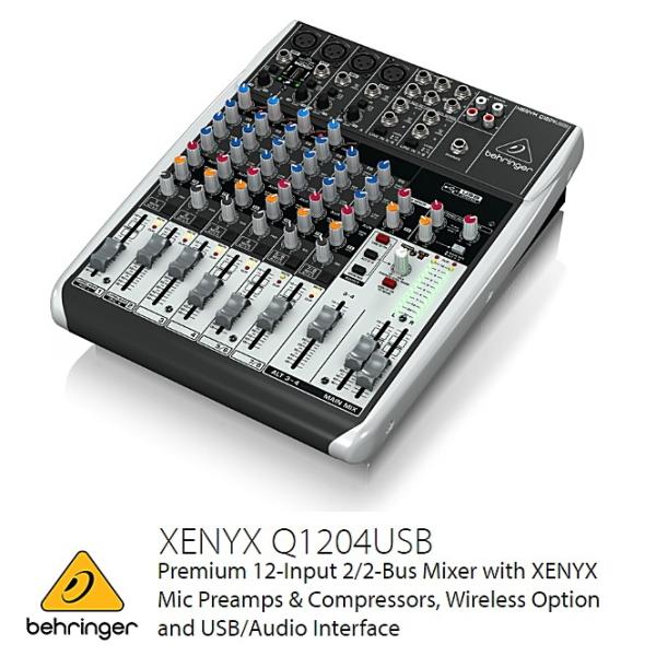 BEHRINGER ׃K[@Q1204USB XENYX@USBI[fBIC^[tF[X12̓AiO~LT[@