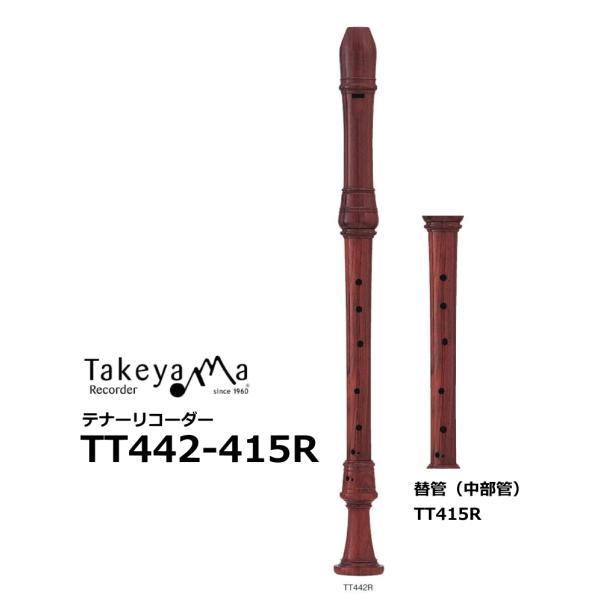 タケヤマリコーダー 木製テナーリコーダー モダン バロックピッチ