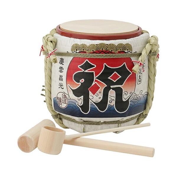 ミニ鏡開きセット 鏡割り 樽 枡なし 祝（日の出）菰樽（こもだる）ミニ菰樽 岸本吉二商店 爆買