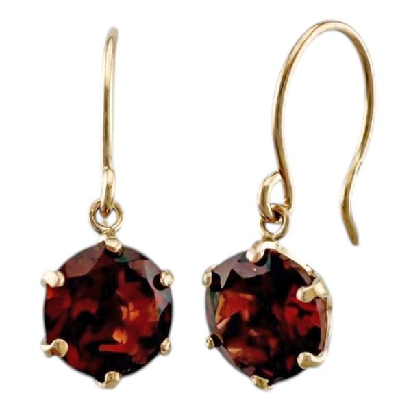 ピアス 10金 K10ピンクゴールド ガーネット レディース 新品 : R&K