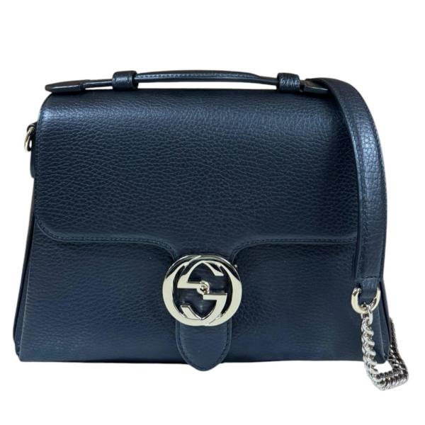 GUCCI（グッチ） インターロッキングG ショルダーバッグ レザー 510302