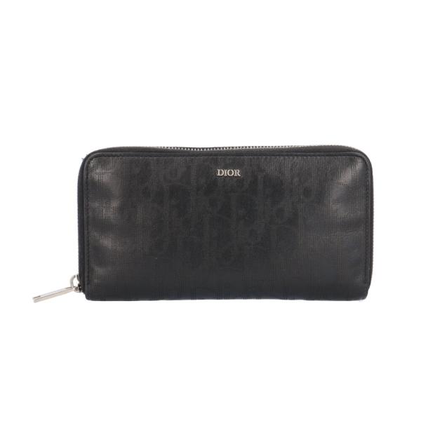 Christian Dior オブリーク 長財布 ロングウォレット キャンバス ディオール ロングジップウォレット オブリークギャラクシー 長財布