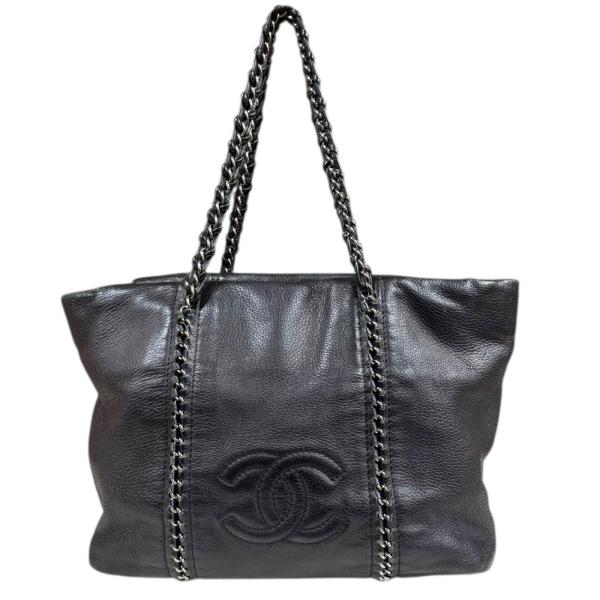 お値下げ依頼の方専用CHANEL ブラッバッグラグジュアリーシリーズ CHANEL（シャネル） ラグジュアリー トートバッグ レザー ブラック