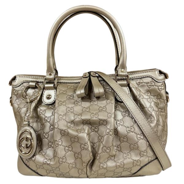 GUCCI（グッチ） スーキー グッチシマ ショルダーバッグ シマレザー