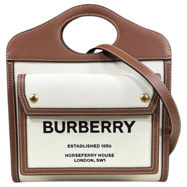 BURBERRY（バーバリー） ロゴポケット ショルダーバッグ レザー