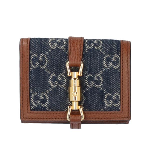 GUCCI グッチ GGデニムジャッキー 1961 ミニウォレット 二つ折り財布 GUCCI（グッチ） GGデニム ジャッキー1961 二つ折り財布 デニム 645536