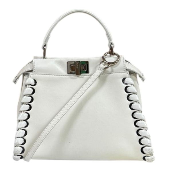 FENDI（フェンディ） ミニピーカブー ショルダーバッグ レザー 8BN244