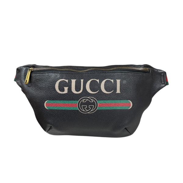 GUCCI（グッチ） シェリーライン ボディバッグ レザー 530412 ブラック
