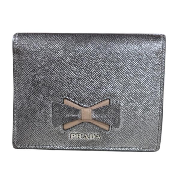 PRADA（プラダ） サフィアーノ 二つ折り財布 レザー レディース 中古 